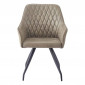 Chaise Design Matelassée "Amber" 86cm Vert|Chaise|Paris Prix