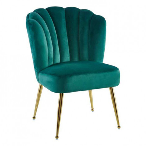 Chaise Design en Velours "Pippa" 87cm Vert|Chaise|Paris Prix