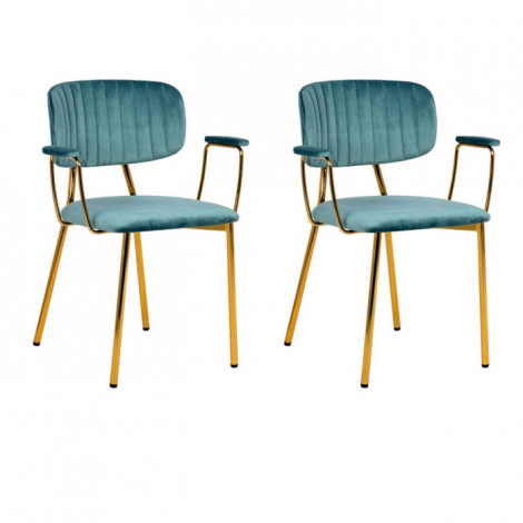 Lot de 2 Chaises Design "Kian" 80cm Menthe|Chaise|Paris Prix