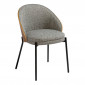 Chaise Design en Tissu "Jannie" 75cm Gris|Chaise|Paris Prix