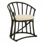 Chaise Rotin & Coussin "Howard" 70cm Noir|Chaise|Paris Prix