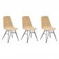 Lot de 3 Chaises en Rotin "May" 86cm Naturel|Chaise|Paris Prix