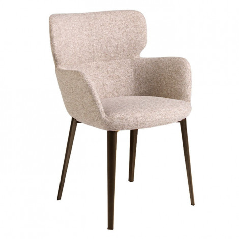 Chaise en Tissu "Chiné" 80cm Marron|Chaise|Paris Prix