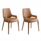 Lot de 2 Chaises Design "Alana" 79cm Marron|Chaise|Paris Prix