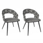 Lot de 2 Chaises Design "Sawyer" 82cm Gris|Chaise|Paris Prix