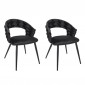 Lot de 2 Chaises Design "Sawyer" 82cm Noir|Chaise|Paris Prix