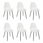 Lot de 6 Chaises "Gustav" 87cm Blanc|Chaise|Paris Prix