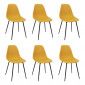 Lot de 6 Chaises "Gustav" 87cm Jaune|Chaise|Paris Prix