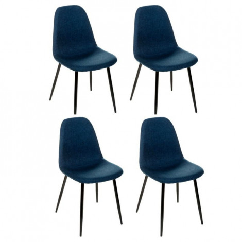 Lot de 4 Chaises Design "Nokas" 85cm Bleu|Chaise|Paris Prix