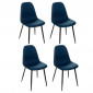 Lot de 4 Chaises Design "Nokas" 85cm Bleu|Chaise|Paris Prix
