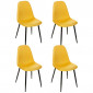Lot de 4 Chaises Design "Nokas" 85cm Jaune|Chaise|Paris Prix