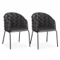 Lot de 2 Chaises Design "Elvire" 79cm Gris|Chaise|Paris Prix