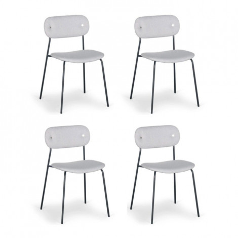 Lot de 4 Chaises Design "Tyler" 80cm Gris|Chaise|Paris Prix