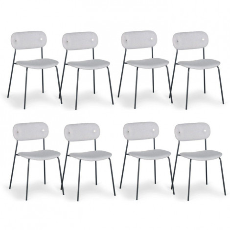 Lot de 8 Chaises Design "Tyler" 80cm Gris|Chaise|Paris Prix
