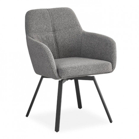 Chaise Design Bouclette "Ralph" 86cm Gris|Chaise|Paris Prix