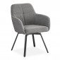 Chaise Design Bouclette "Ralph" 86cm Gris|Chaise|Paris Prix