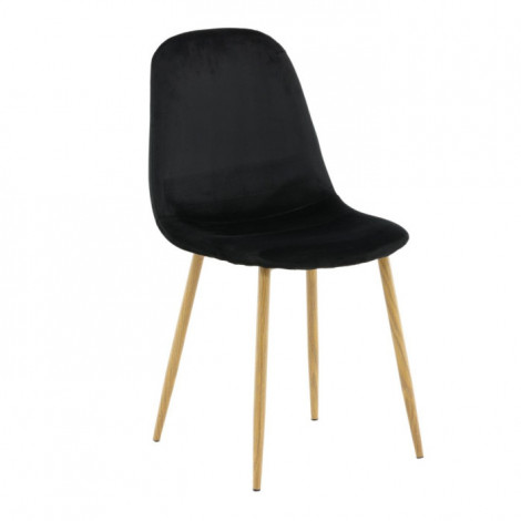 Chaise Design en Velours "Polar" 94cm Noir|Chaise|Paris Prix