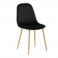 Chaise Design en Velours "Polar" 94cm Noir|Chaise|Paris Prix