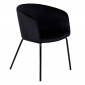 Chaise en Velours "Berit" 78cm Noir|Chaise|Paris Prix