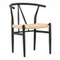 Chaise en Rotin "Alfons" 72cm Noir|Chaise|Paris Prix