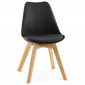 Chaise Design "Lund" 83cm Noir|Chaise|Paris Prix