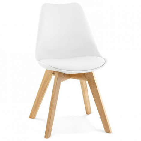 Chaise Design "Lund" 83cm Blanc|Chaise|Paris Prix