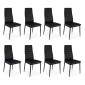 Lot de 8 Chaises Design "Kaïus" 95cm Noir|Chaise|Paris Prix