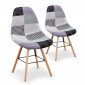 Lot de 2 Chaises Design "Floraz" 82cm Gris|Chaise|Paris Prix
