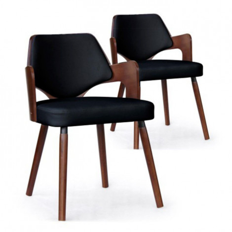 Lot de 2 Chaises Design "Aley" 72cm Noir|Chaise|Paris Prix