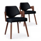 Lot de 2 Chaises Design "Aley" 72cm Noir|Chaise|Paris Prix