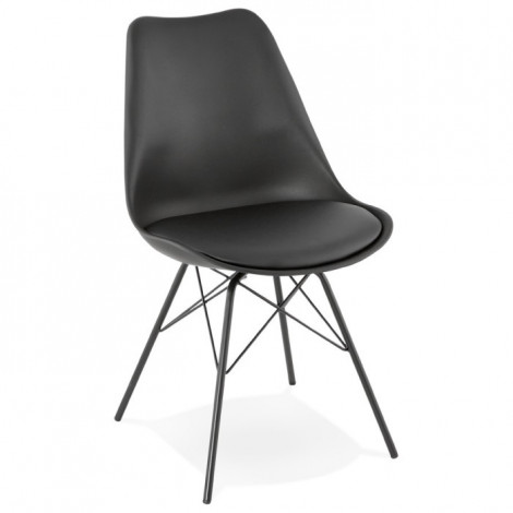 Chaise Design "Tripoli" 83cm Noir|Chaise|Paris Prix