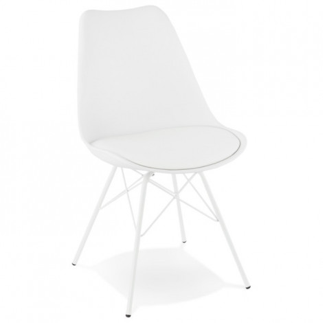 Chaise Design "Tripoli" 83cm Blanc|Chaise|Paris Prix