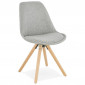 Chaise Scandinave "Yolanda" 82cm Gris & Naturel|Chaise|Paris Prix