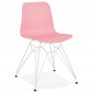 Chaise Design "Spider" 83cm Rose & Blanc|Chaise|Paris Prix