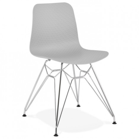 Chaise Design "Spider" 83cm Gris & Argent|Chaise|Paris Prix