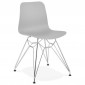 Chaise Design "Spider" 83cm Gris & Argent|Chaise|Paris Prix