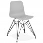 Chaise Design "Spider" 83cm Gris & Noir|Chaise|Paris Prix
