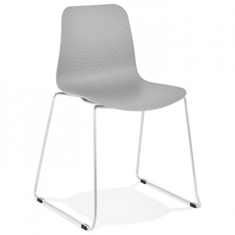Chaise Moderne "Valkyrie" 82cm Gris & Argent|Chaise|Paris Prix