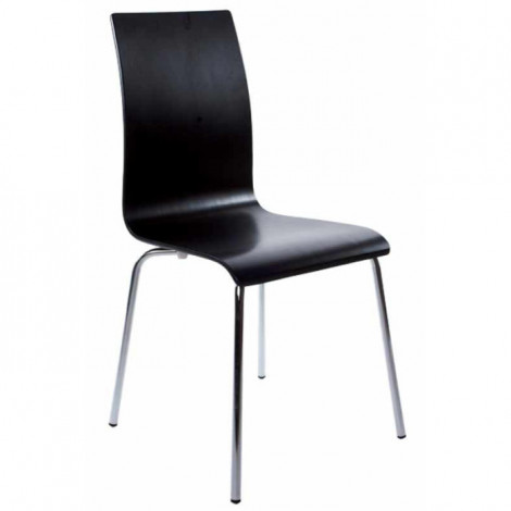 Chaise Design en Bois "Tina" 88cm Noir|Chaise|Paris Prix