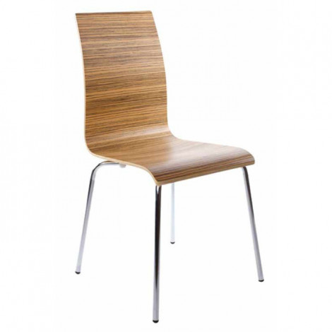 Chaise Design "Zebrano" 88cm Marron|Chaise|Paris Prix