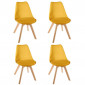 Lot de 4 Chaises Design "Baya" 81cm Jaune|Chaise|Paris Prix