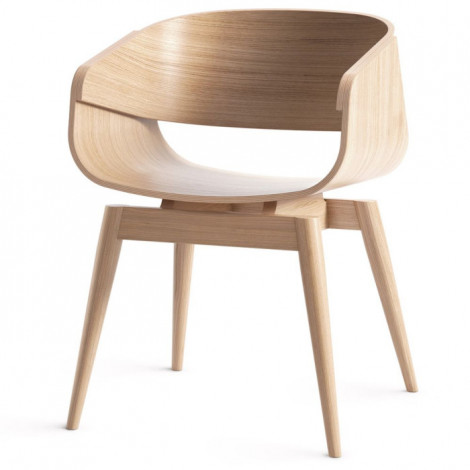 Chaise Design en Bois "Almost" 76cm Naturel|Chaise|Paris Prix