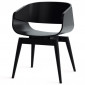 Chaise Design en Bois "Almost" 76cm Noir|Chaise|Paris Prix