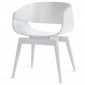 Chaise Design en Bois "Almost" 76cm Blanc|Chaise|Paris Prix
