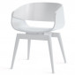 Chaise Design avec Coussin "Almost" 76cm Blanc|Chaise|Paris Prix
