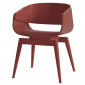 Chaise Design avec Coussin "Almost" 76cm Rouge|Chaise|Paris Prix