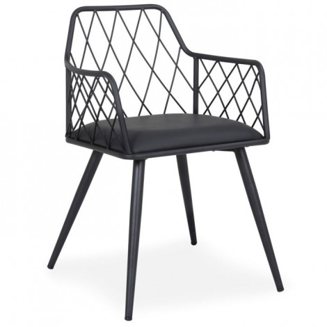 Chaise Design en Métal "Wolf" 77cm Noir|Chaise|Paris Prix