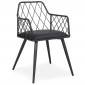 Chaise Design en Métal "Wolf" 77cm Noir|Chaise|Paris Prix