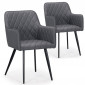 Lot de 2 chaises Design "Claren" 86cm Gris|Chaise|Paris Prix