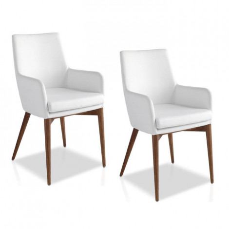Lot de 2 Chaises Design "Felipe" 88cm Blanc|Chaise|Paris Prix